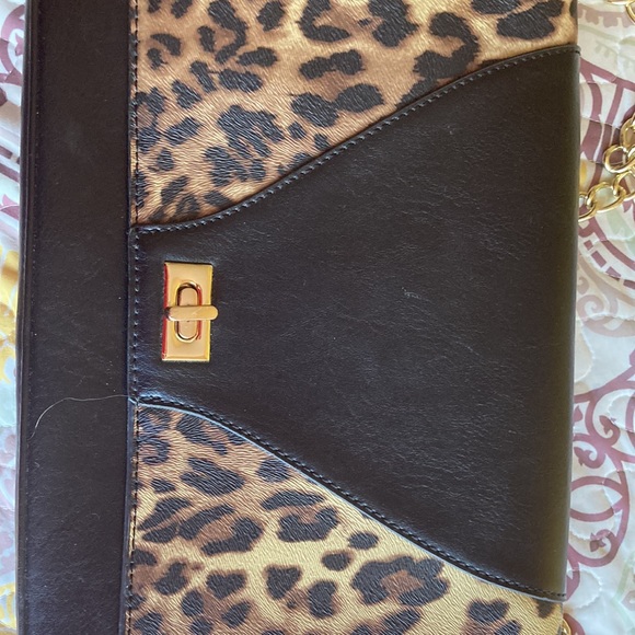 Cristian Lacroix leopard n black crossbody bag - Picture 4 of 6